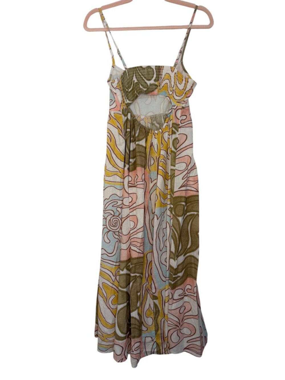 NWOT Billabong/Nordstrom Island Life Midi Dress-S-Linen/Cotton- Pastel- MSRP $88 - Picture 11 of 11